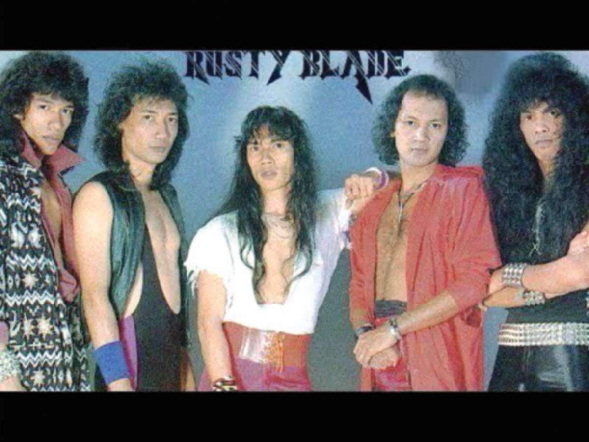 RUSTY Blade ketika Man (kanan) pertama kali menyertai mereka  pada 1988. 