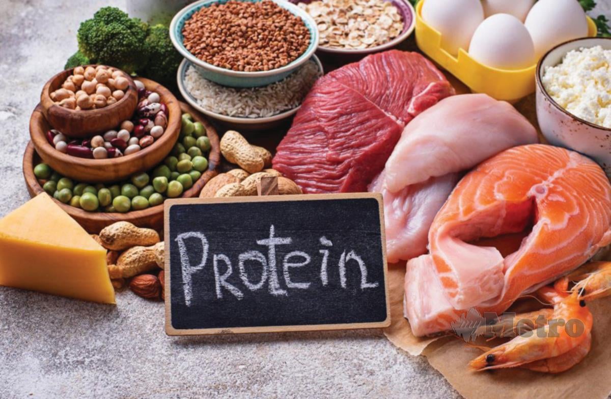 PASTIKAN mengambil protein pada kadar yang berpatutan kerana diet yang terlalu tinggi kandungan protein mungkin memberi kesan buruk kepada buah pinggang.