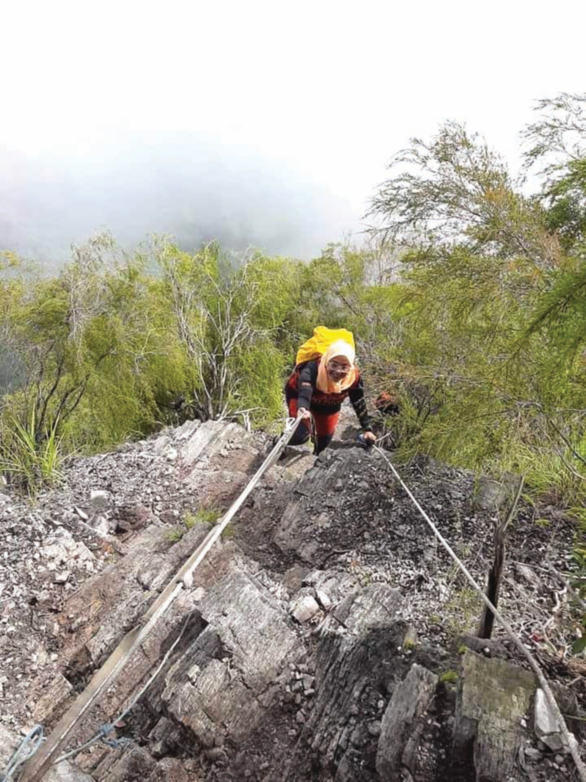 TREK batu yang memacak antara cabaran di Gunung Pulut, Gerik, Perak.