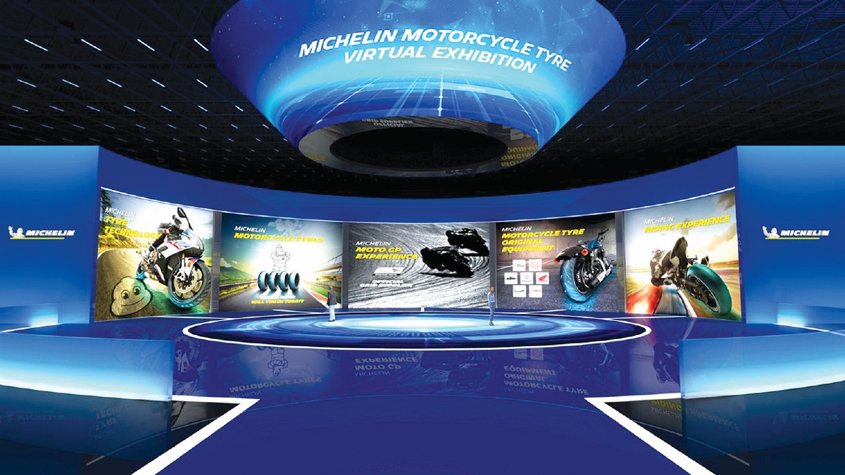 PAMERAN Maya produk tayar motosikal Michelin.