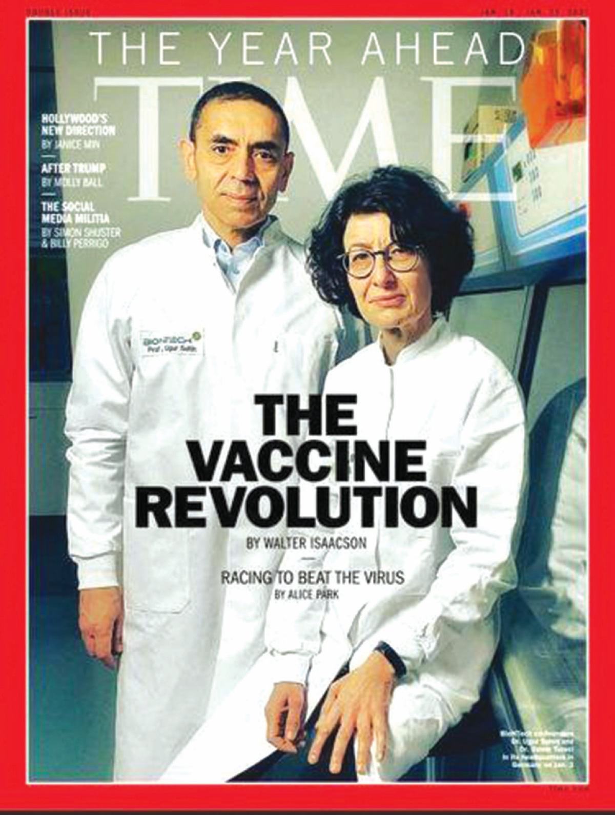 OZLEM dan suami turut menghiasi muka pertama majalah TIME. - FOTO Google