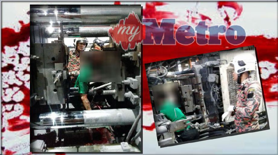 Maut kepala tersepit mesin acuan  Harian Metro