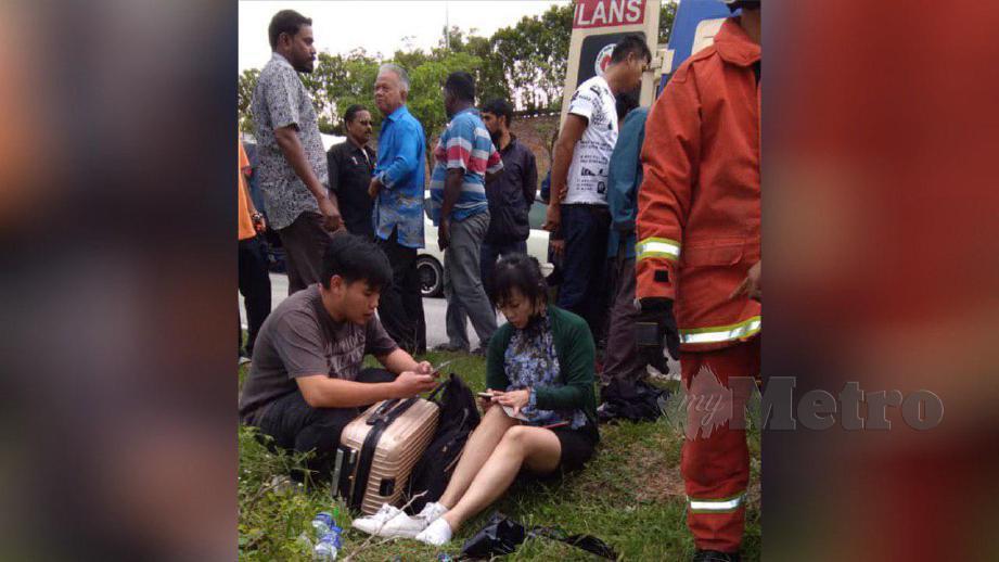 PENUMPANG warga China yang dalam kemalangan. FOTO Ihsan Bomba