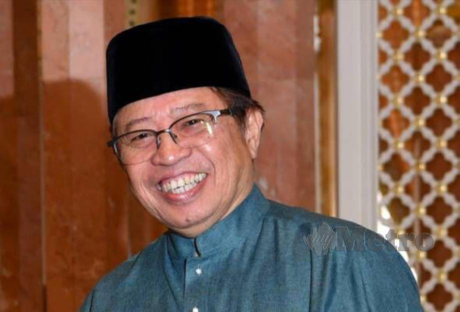 KETUA Menteri, Datuk Patinggi Abang Johari Tun Openg. FOTO Norsyazwani Nasri