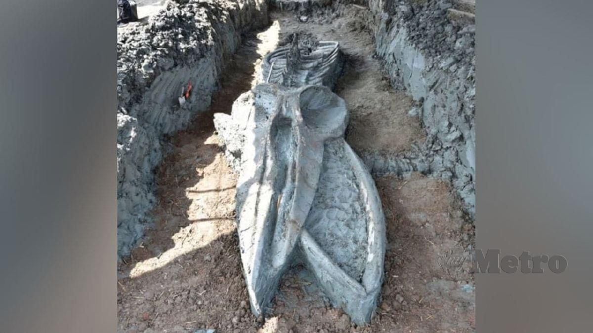 Fosil ikan paus berusia antara 3,000 hingga 5,000 tahun ditemukan di Thailand. FOTO Agensi 