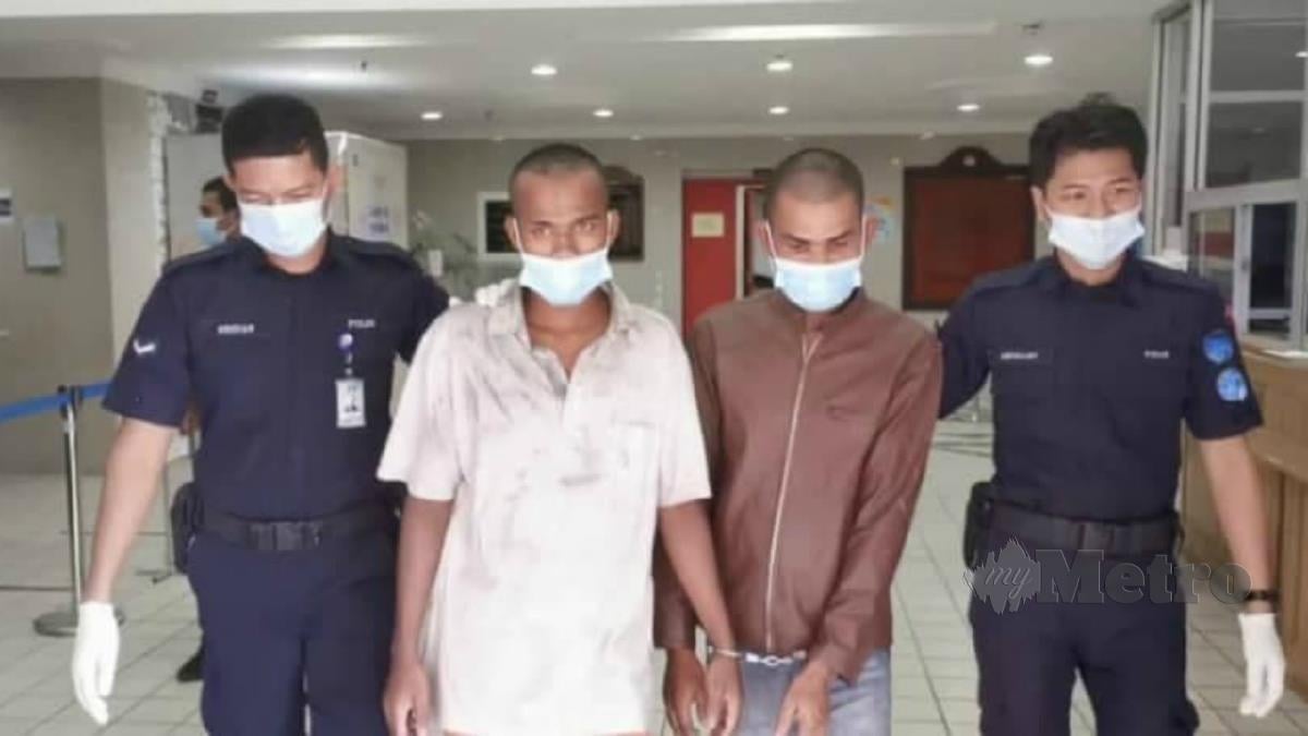 DUA lelaki warga Myanmar mengaku tidak bersalah di Mahkamah Sesyen Kuala Terengganu atas tuduhan merogol wanita OKU. FOTO Zatul Iffah Zolkiply