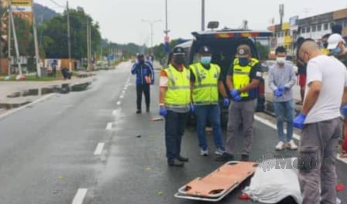 Pejalan Kaki Maut Polis Parah Terbabit Kemalangan