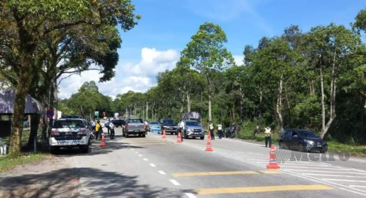 Operasi bersepadu di Kilometer 11, Jalan Seremban - Port Dickson di Lukut. Ihsan Polis
