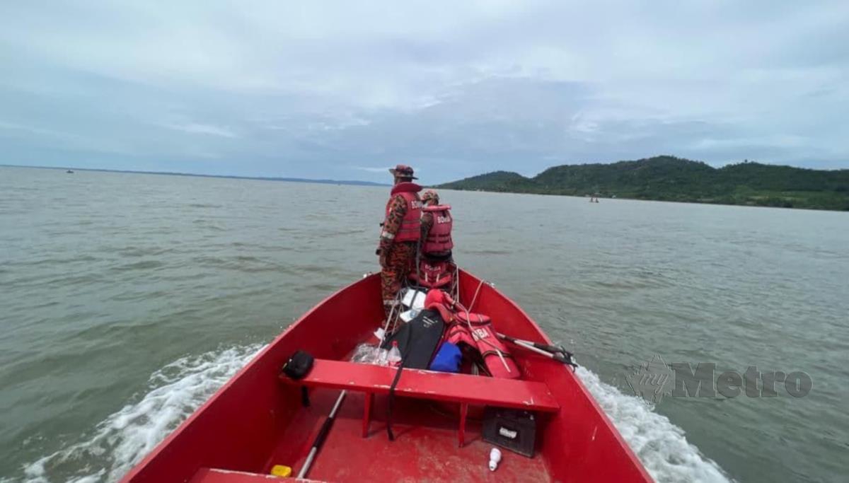 Gerakan mencari baki seorang lagi mangsa bot karam di kawasan perairan Batu Payung, Tawau diteruskan pagi ini. FOTO Ihsan Bomba.