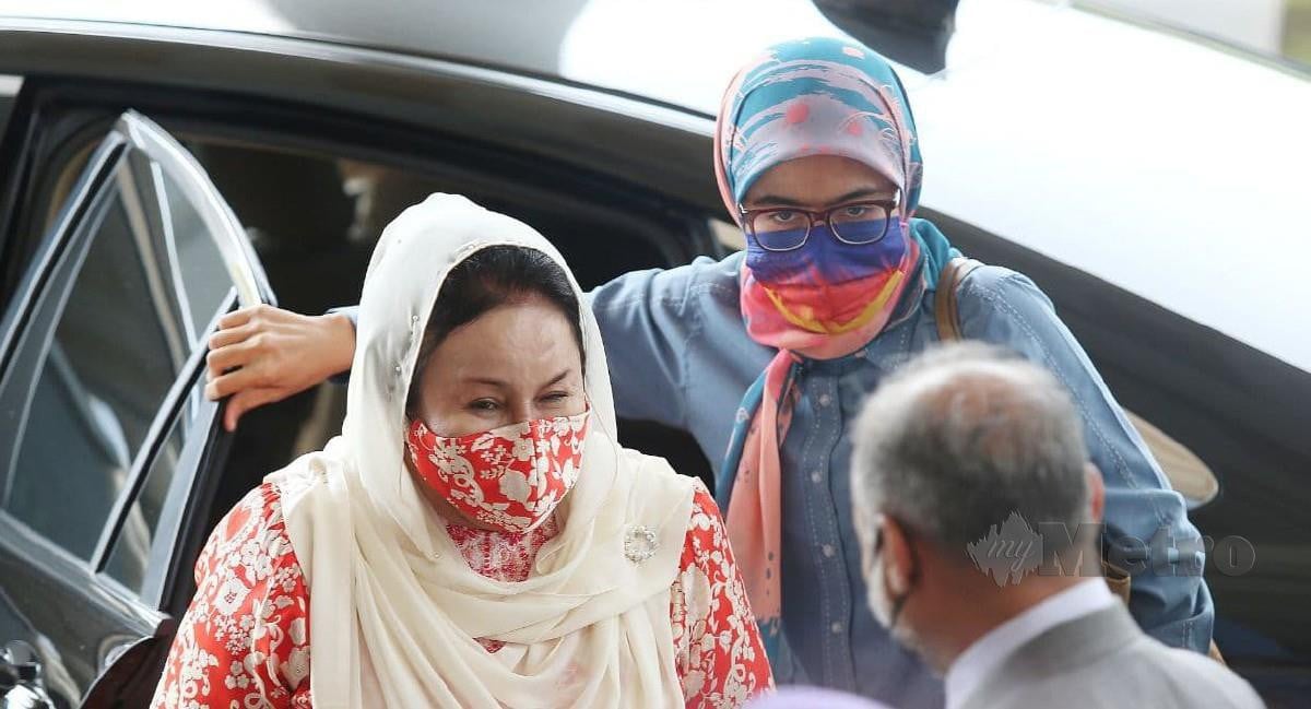 Rosmah hadir perbicaraan kes rasuah dihadapinya di Mahkamah Tinggi. FOTO Saifullizan Tamadi