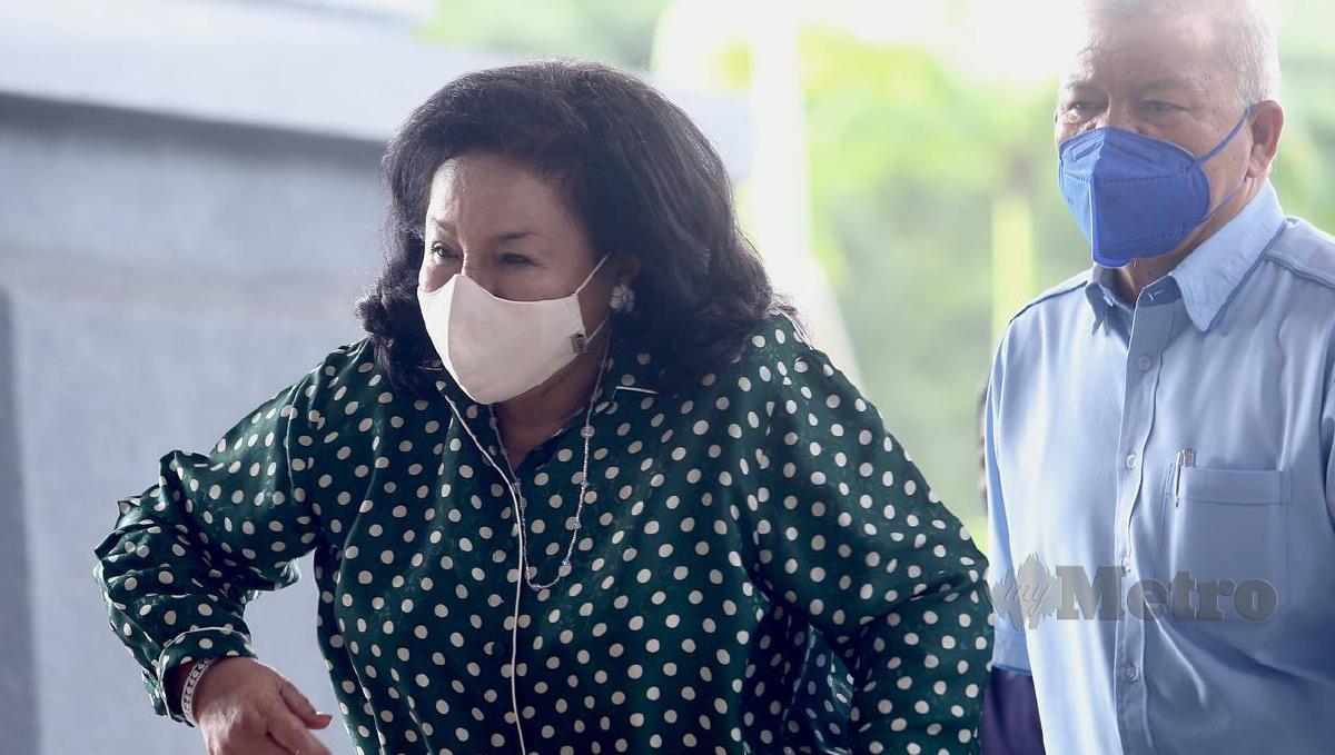Rosmah Mansor hadir untuk mengikuti kes pengubahan wang haram membabitkan dana 1MDB yang dihadapi suaminya, Datuk Seri Najib Razak, di Kompleks Mahkamah Kuala Lumpur. FOTO FATHIL ASR