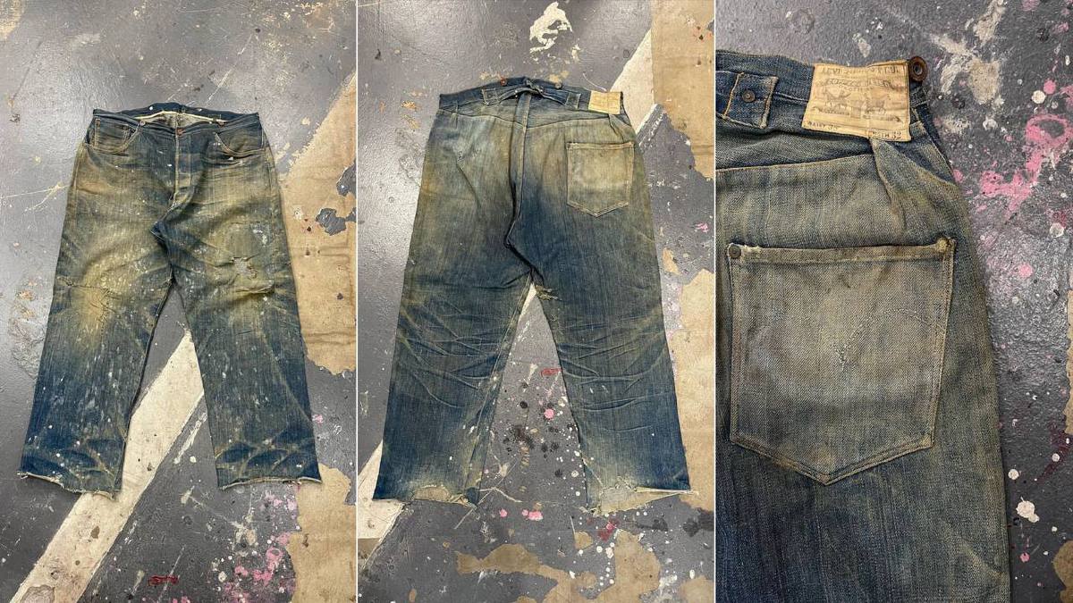Jeans Levi’s yang dilelong RM410,000. FOTO Instagram Denim Doctors 