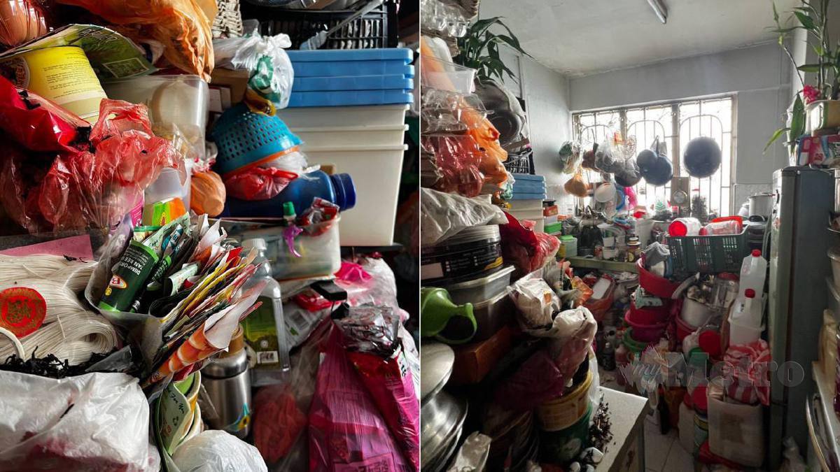 SEBAHAGIAN barang terbuang di rumah wanita yang mungkin menghidap hoarding disorder . FOTO Ihsan Marina Ibrahim