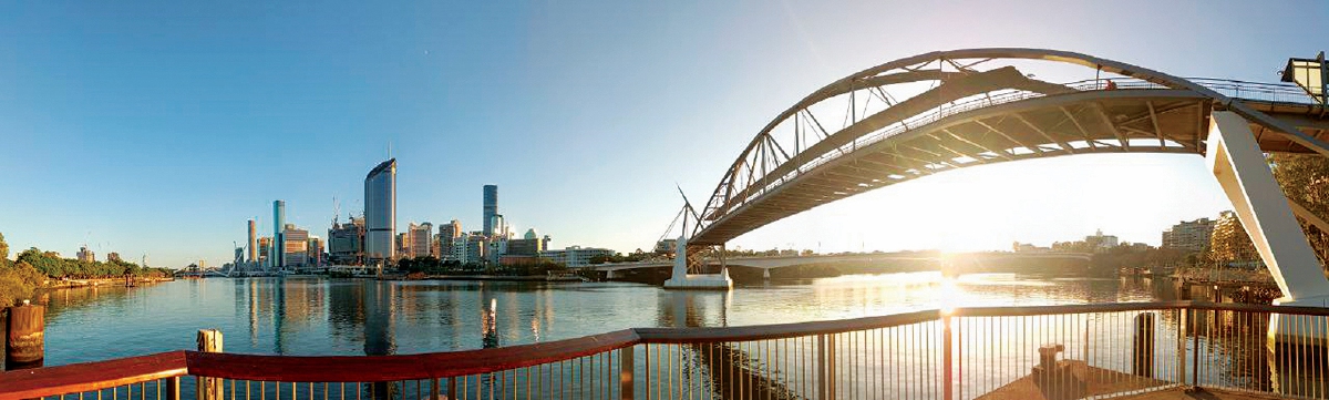 PENULIS menikmati pemandangan indah di bumi Brisbane, Australia.