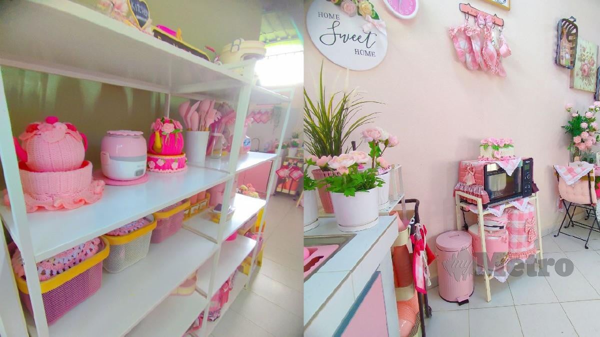 ANTARA koleksi barangan merah jambu yang menjadi kesayangan Susy. FOTO Nurul Fatihah Sulaini