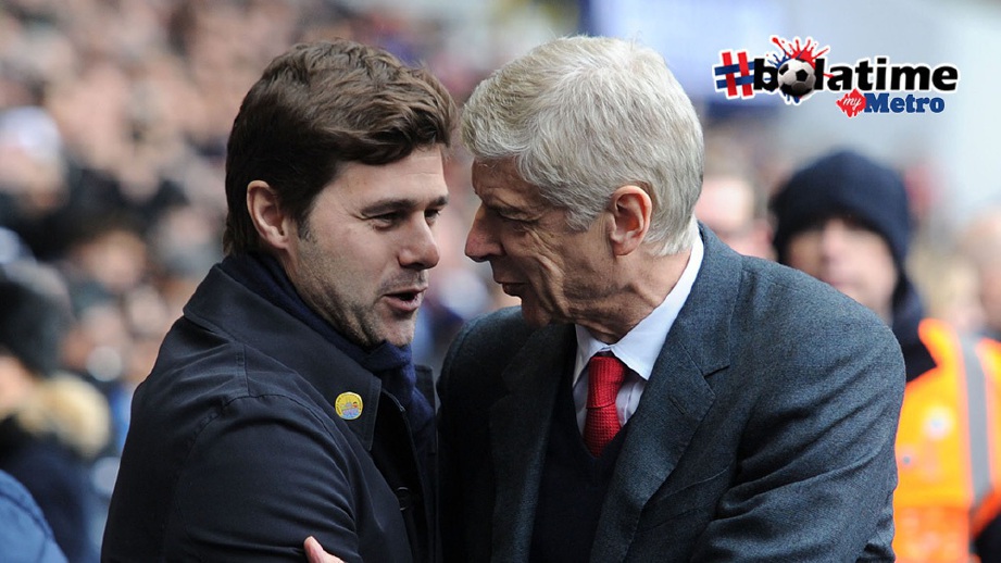 POCHETTINO anggap Wenger sebagai pengurus istimewa. FOTO/AFP 