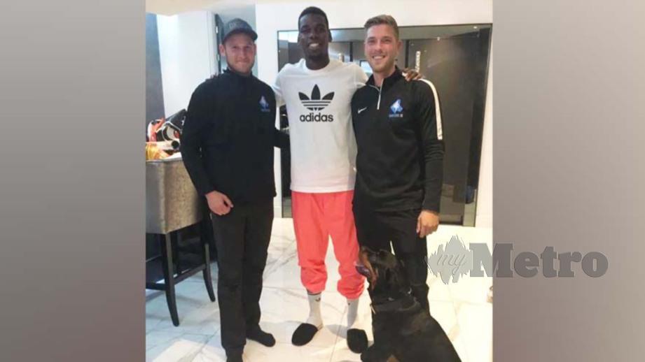 Pogba membeli rottweiler selepas menjadi sasaran kemarahan penyokong United. FOTO Instagram 