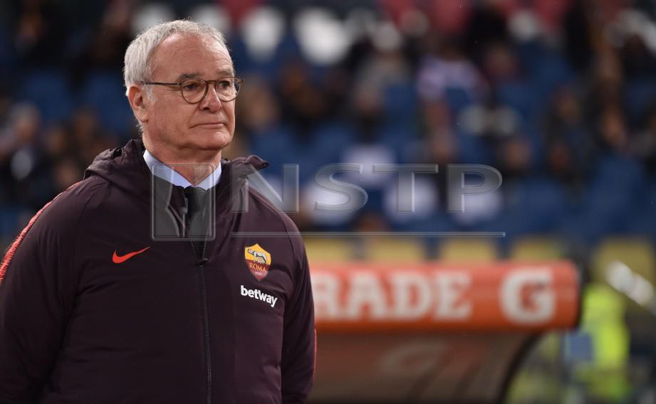 Jurulatih Roma Claudio Ranieri. FOTO AFP.