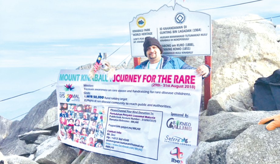 MENAWAN puncak Gunung Kinabalu dengan membawa harapan pesakit jarang jumpa.