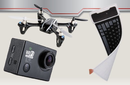 BELI dron, baca buku online, kamera boleh dilakukan dengan duit raya.