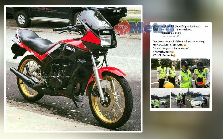 Kisah Balan ditahan polis yang meminati motosikalnya antara yang hangat diperkatakan di laman sosial sejak Sabtu lalu. FOTO ihsan Balan