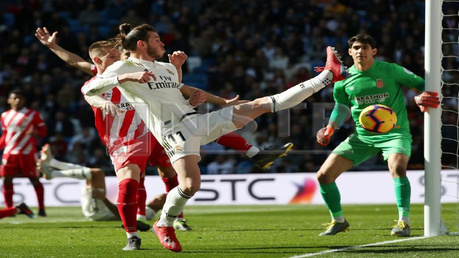 KEMASUKAN Gareth Bale gagal membantu pasukannya mencipta kemenangan. FOTO Reuters