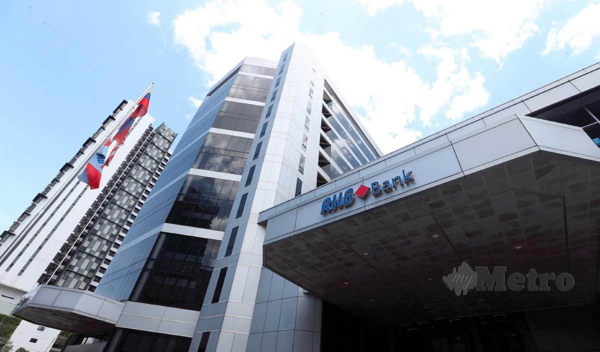KEUNTUNGAN bersih RHB Bank Bhd merosot kepada RM600.27 juta pada suku pertama berakhir 31 Mac 2022, daripada RM650.29 juta. FOTO Arkib NSTP