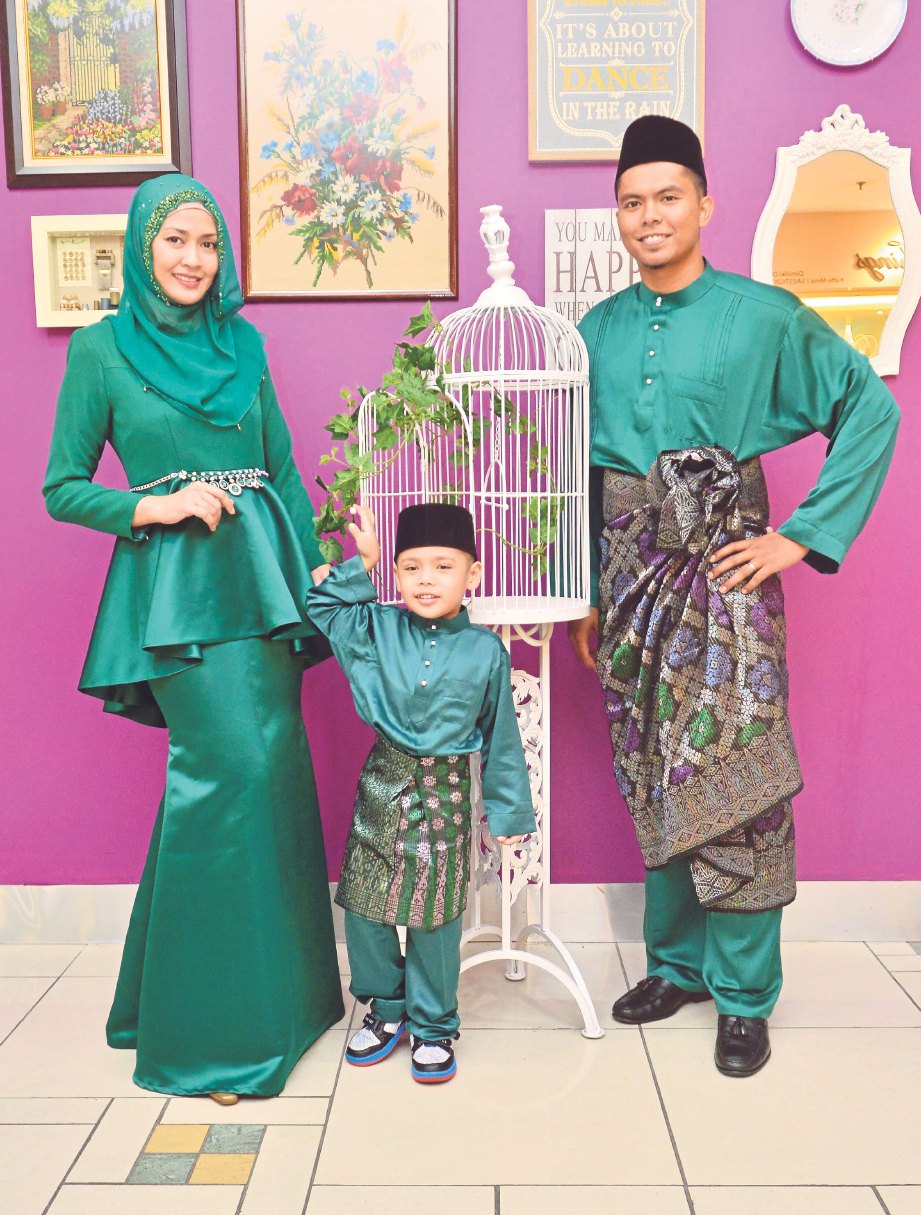 Baju Raya Sedondon Hijau Emerald - malaytru2