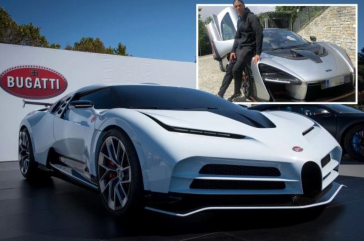 RONALDO salah seorang daripada 10 pemilik Bugatti Centodieci di dunia. FOTO Agensi