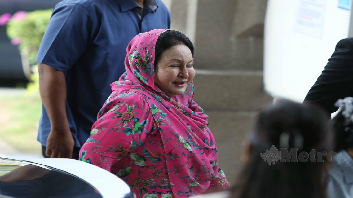 DATIN Seri Rosmah Mansor ketika hadir di Mahkamah Tinggi Kuala Lumpur baru-baru ini. FOTO ROHANIS SHUKRI.