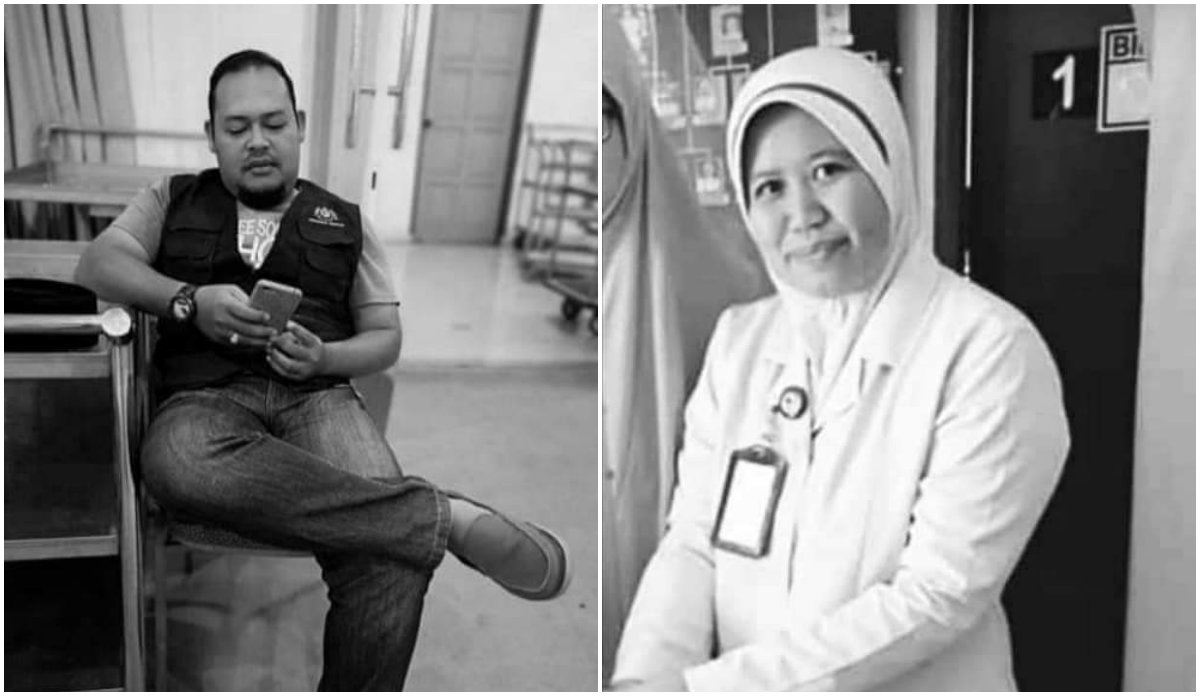 MOHD Zuhairi dan Julayha maut di tempat kejadian. FOTO ihsan FB Unit Promosi Pejabat Kesihatan Daerah Pekan