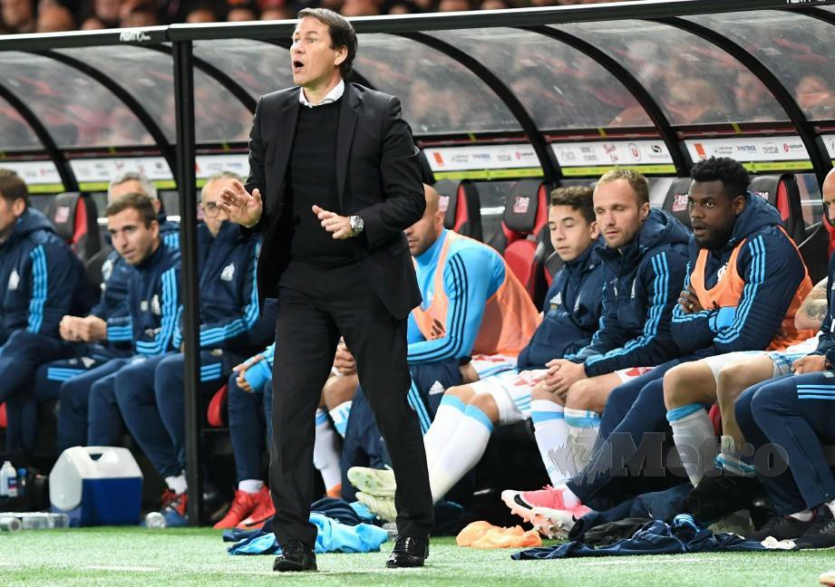 GARCIA gagal mengemudi Marseille ke Liga Juara-Juara. — FOTO AFP