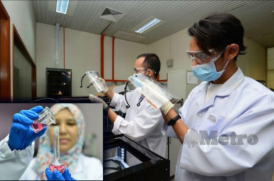 PAKAR pusat penyelidikan dan inovasi SIRIM menghasilkan alat pelindung muka dan cecair pembasmi kuman.
