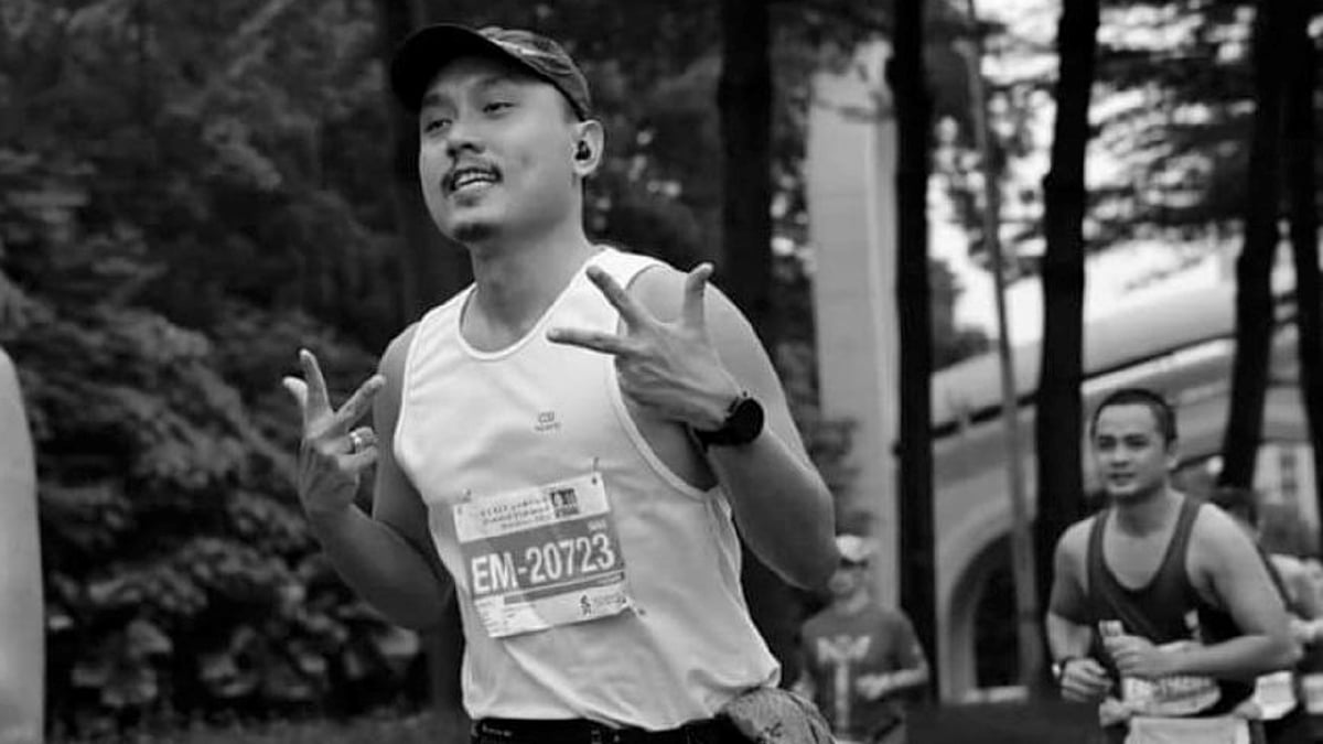 NIK Mohd Faiz meninggal dunia selepas rebah dan tidak sedarkab diri ketika acara Langkawi International Half Marathon 2022. FOTO Ihsan Twitter Jom Kita Lari.