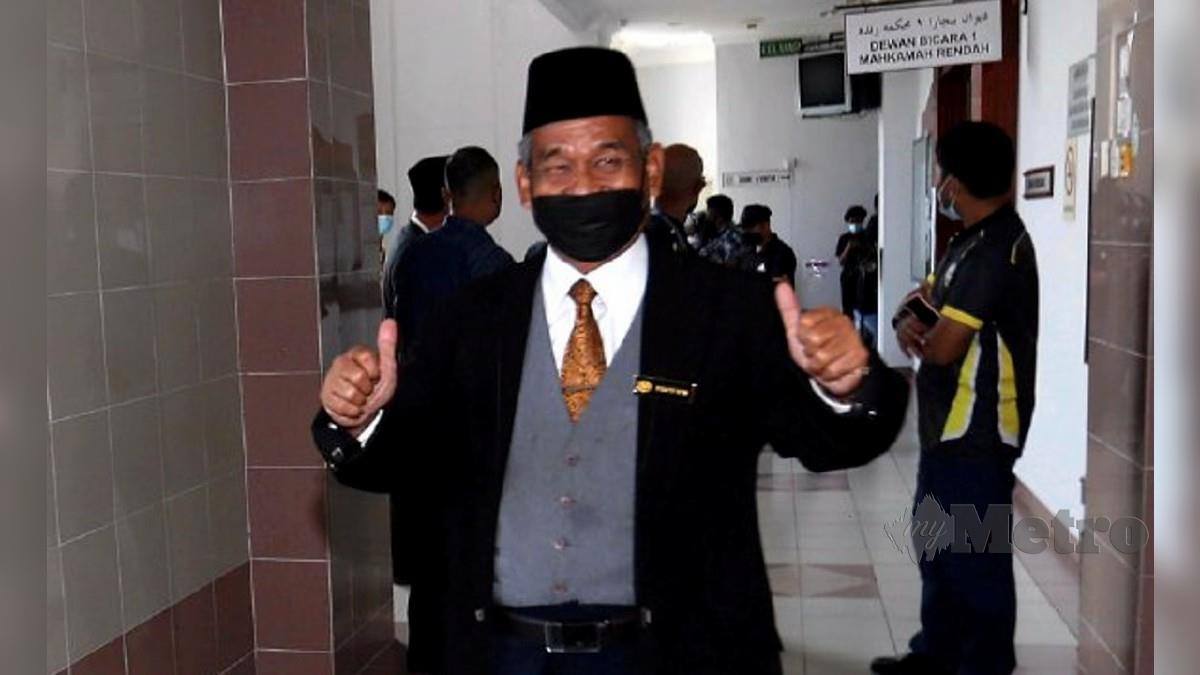  Ibrahim ketika hadir ke Mahkamah Syariah Rendah Ipoh hari ini. Foto L Manimaran 