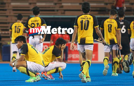 Skuad Projek 2016 gagal meraih tiket ke Piala Dunia Remaja 2016 selepas tewas kepada Korea Selatan menerusi penentuan penalti. FOTO Farizul Hafiz Awang