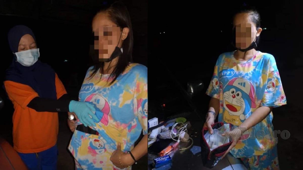 DOMPET mengandungi wang tunai RM15,240 ditemui diselit di dalam seluar wanita yang ditahan bersama dua pengedar dadah di Pitas, malam tadi. FOTO ihsan polis