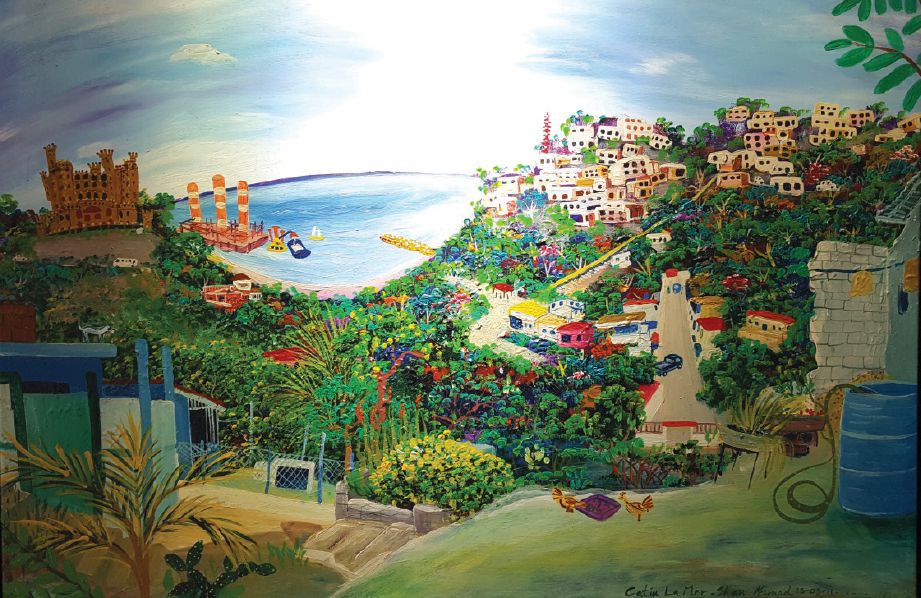 KARYA dihasilkan melalui pengalaman peribadi pelukis di Catia La Mar, Venezuela.