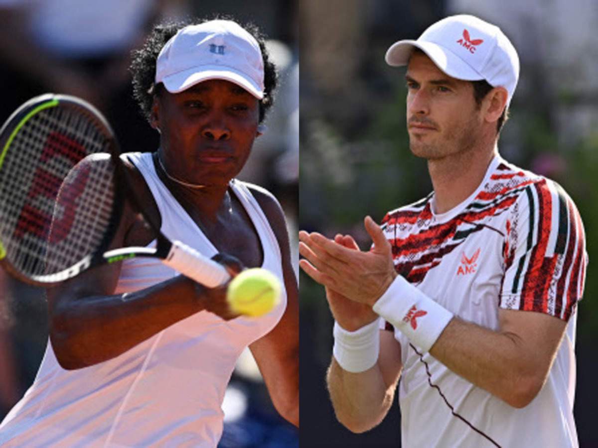 Venus (kiri) dan Murray diberikan wildcard dalam penyertaan di Wimbledon. FOTO Agensi