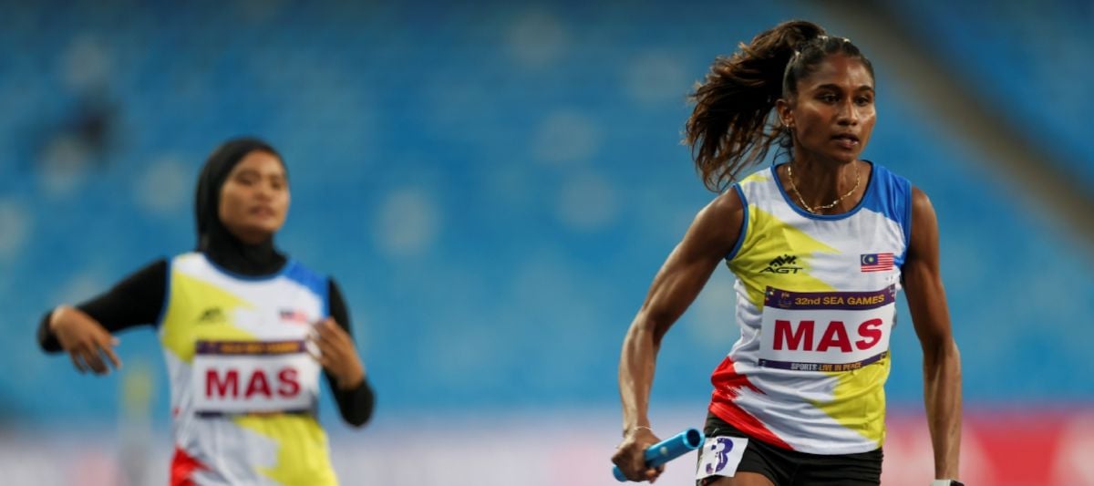ATLET olahraga wanita negara, Shereen Samson Vallabouy.