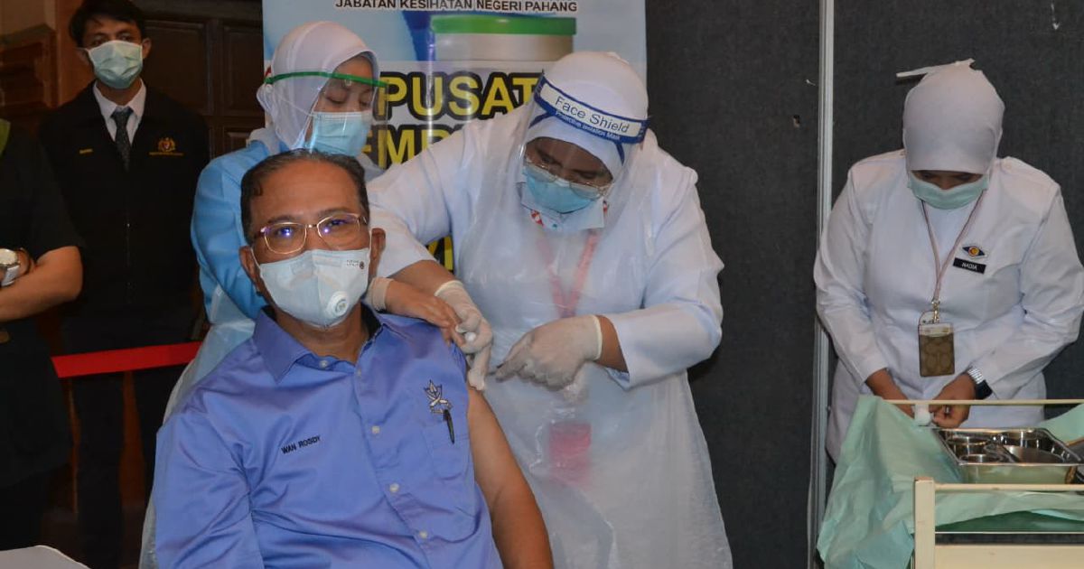 Pahang pusat vaksin Pusat Maklumat