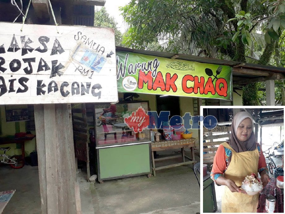  'Warung Mak Chaq' yang menawarkan makanan pada harga RM1. FOTO Azahar Hashim