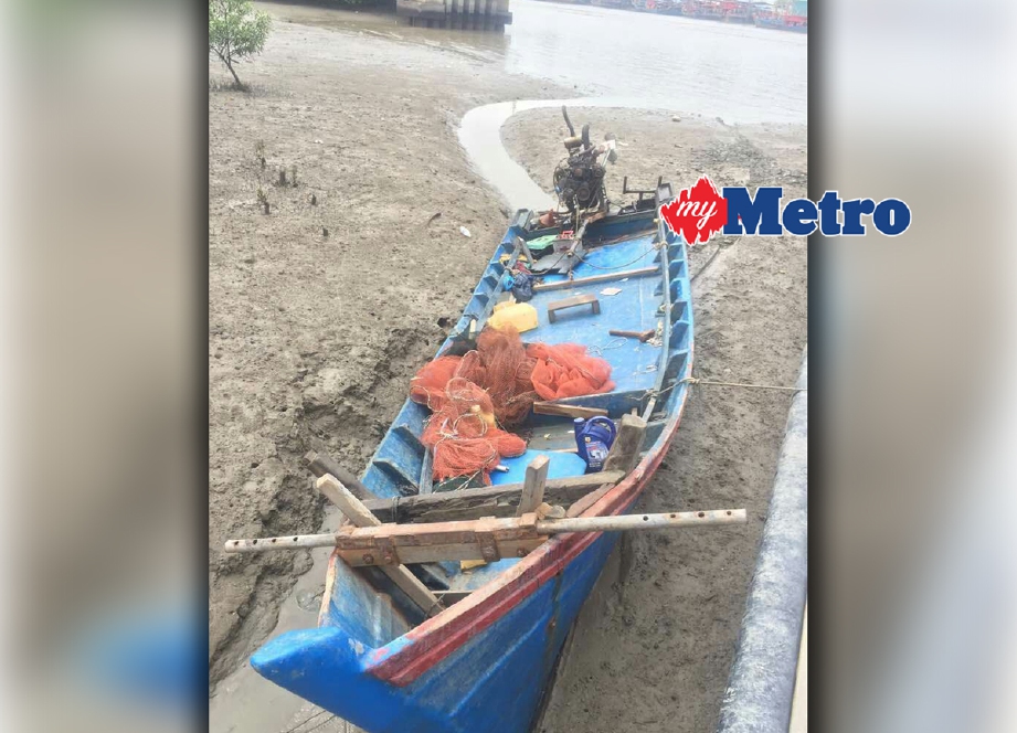 Bot nelayan yang dirampas di Yan. - Foto APMM Kedah
