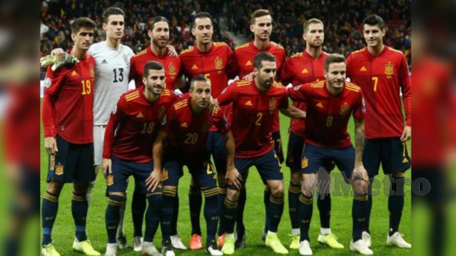 Skuad Sepanyol akan berdepan Portugal pada aksi pemanas badan. FOTO REUTERS