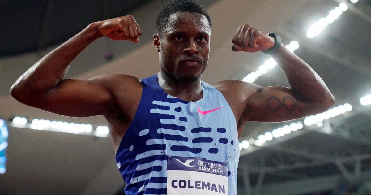 Coleman juara 100m di Xiamen