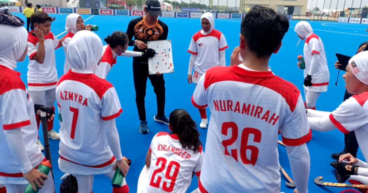 Skuad hoki wanita bedal Indonesia