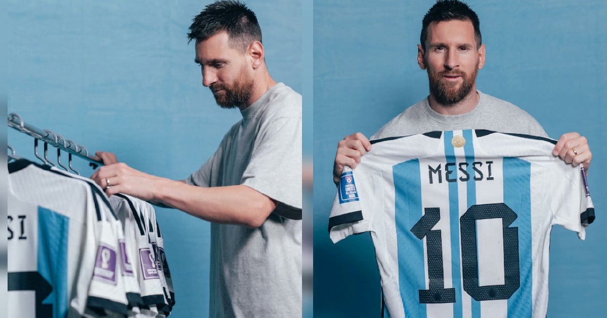 Jersi dipakai Messi di Piala Dunia 2022 bakal dilelong