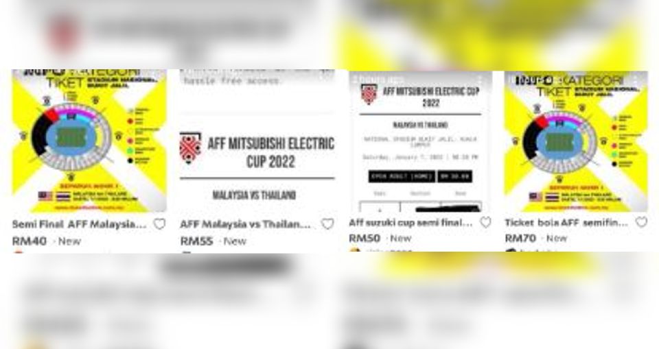 Harga tiket separuh akhir Piala AFF 2022 kekal serendah RM30