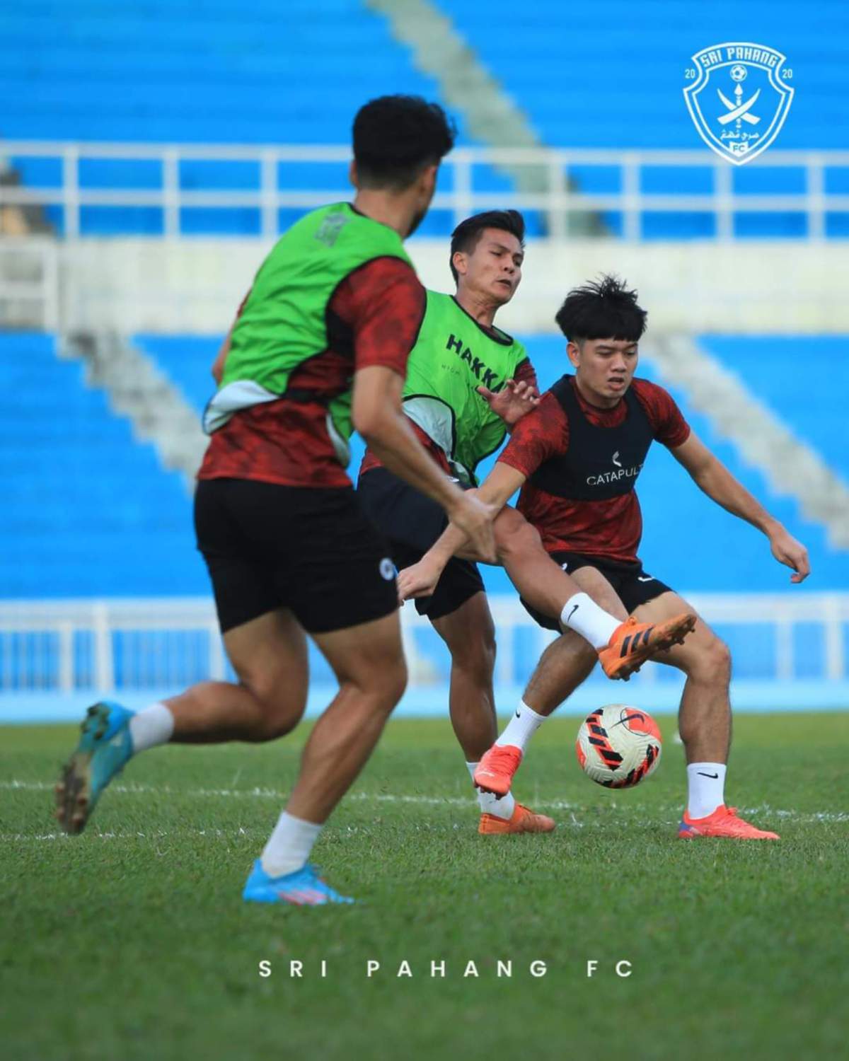 PEMAIN Sri Pahang kembali menjalani latihan. FOTO Sri Pahang FC