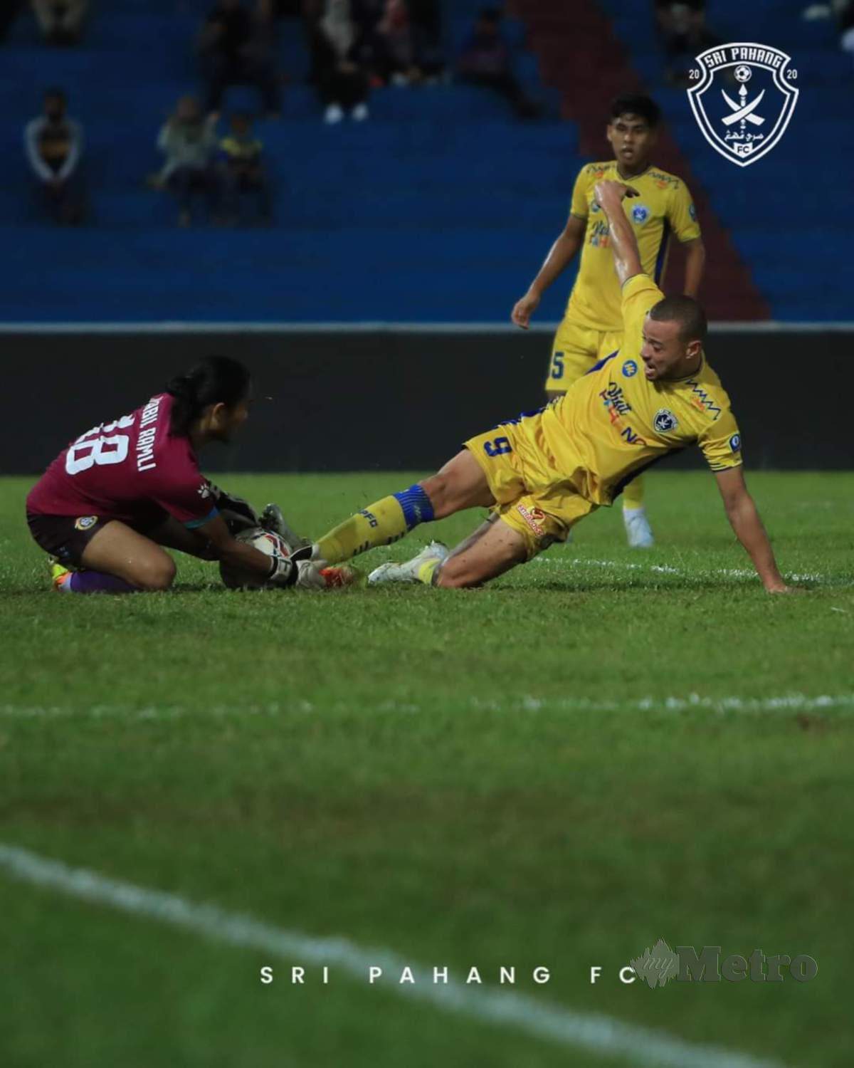  PENYERANG Sri Pahang FC, Mahmoud Za'tara. -FOTO Ihsan Sri Pahang FC